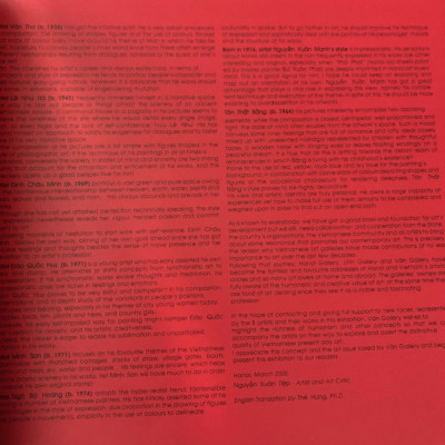 Văn Gallery - Sách hội họa các họa sĩ đường đại Việt Nam - bìa cứng in màu