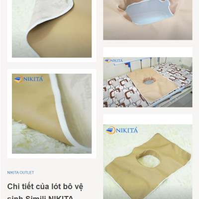 Lót bô vệ sinh, giường bệnh NIKITA, Chất liệu Simili - Hàng chính hãng