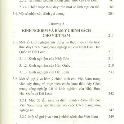 Chiến Lược Thúc Đẩy Cách Mạng Công Nghiệp 4.0 Ở Nhật Bản, Hàn Quốc, Đài Loan - Hàm Ý Chính Sách Cho Việt Nam (Sách chuyên khảo)