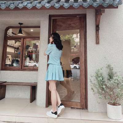 Rập set chân váy xếp ly và áo cổ sam - rập giấy mã 1051 (BẢN VẼ)