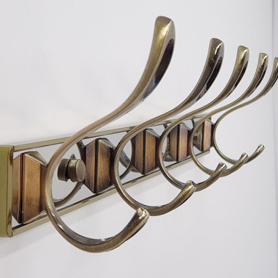 Móc treo quần áo 5 chấu mạ Đồng giả cổ Eurolife EL-M3 (Vàng)