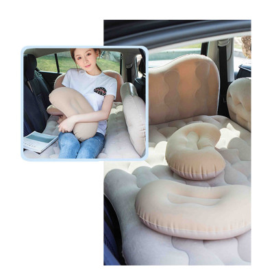 Nệm để xe hơi vải nhung cao cấp, tặng kèm bơm hơi và keo vá