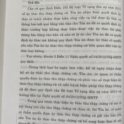 Cẩm Nang Nghiệp Vụ Dành Cho Thẩm Phán, Kiểm Sát Viên, Luật Sư ( Trong lĩnh vực dân sự và tố tụng dân sự) ( Xuất bản lần thứ ba có sửa chữa, bổ sung)