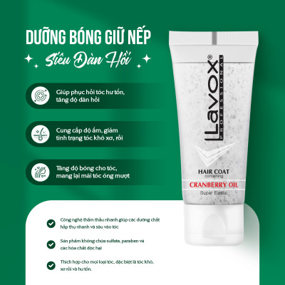 Dưỡng Bóng Giữ Nếp Cranberry Siêu Đàn Hồi Lavox