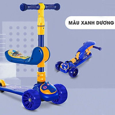 Xe trượt chòi chân Scooter Umoo cho bé 1-5 tuổi nâng hạ độ cao, bánh xe có đèn phát sáng