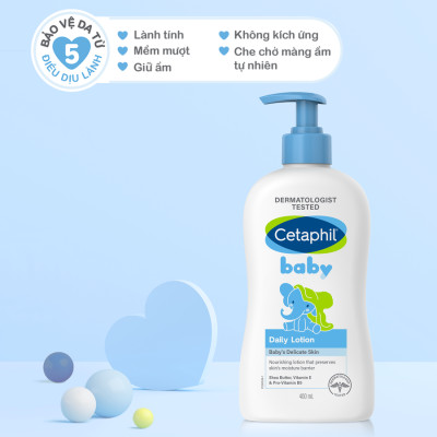 Sữa dưỡng thể dịu lành cho bé Cetaphil Baby Daily Lotion 400ml