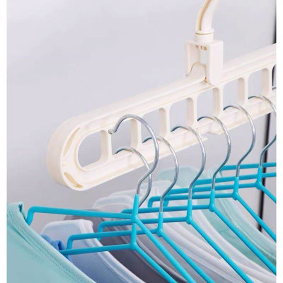 Combo 2 móc treo 9 nấc tiết kiệm diện tích giao màu ngẫu nhiên - MT9N