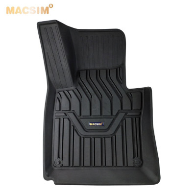 Thảm lót sàn xe ô tô Volvo XC60 2018+ Nhãn hiệu Macsim chất liệu nhựa TPE cao cấp màu đen