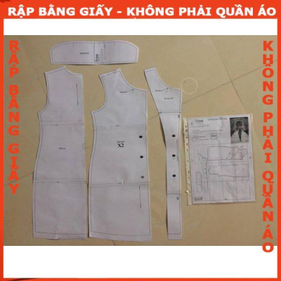 Rập giấy mã 1335 chân váy A lưng thun (BẢN VẼ)