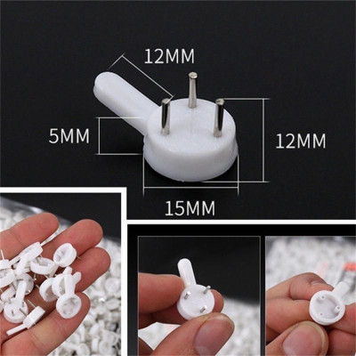 10 Móc Đóng Đinh 3 Chân, Móc Treo Đa Năng, Móc Treo Tranh, Ảnh, Đồng Hồ, Móc An Toàn, Chắc Chắn. Taky Home 2220Set10