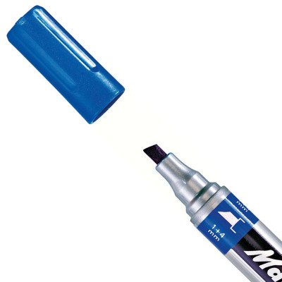 Bút Lông Dầu Mark-4-All Đầu Vuông - Stabilo MK653-BU - Màu Xanh