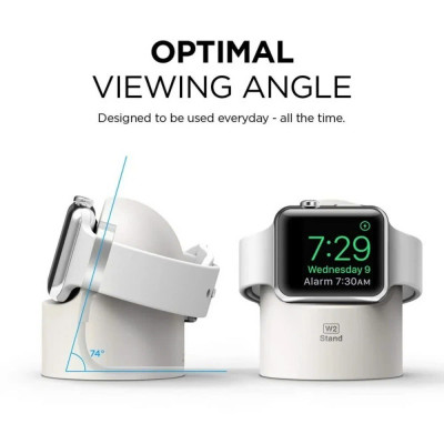 Giá Đỡ dành cho Dock Sạc Apple Watch Silicon Chống Đứt Gãy Dây Đế Sạc Đồng Hồ_ Hàng Nhập Khẩu