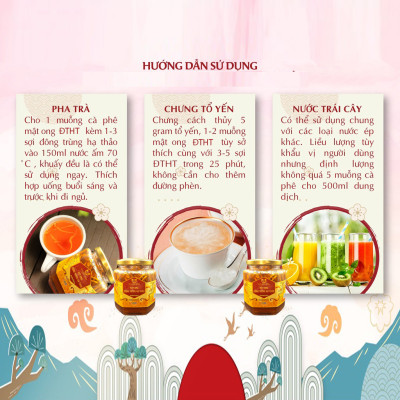 Mật Ong Ngâm Đông Trùng Hạ Thảo 380ml/lọ Golden Herb