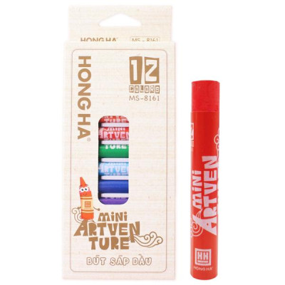 12 Bút Sáp Dầu Mini Artventure - Hồng Hà 8161