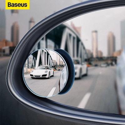 Gương cầu lồi Baseus Full View Blind Spot Rearview Mirrors (Bộ 2 cái) mở rộng góc nhìn, chống điểm mù cho xe hơi - Hàng chính hãng
