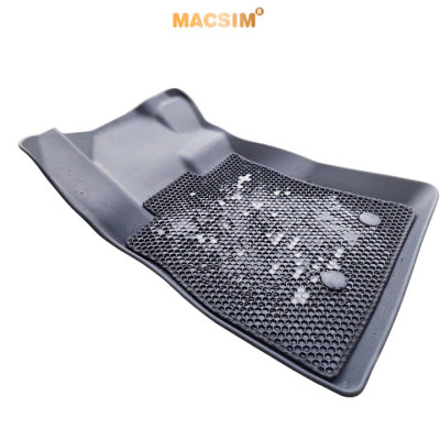 Thảm 2 lớp (sd3) dạng lưới lục giác cho Honda HRV 2022+ bề mặt cao su siêu sạch nhãn hiệu Macsim
