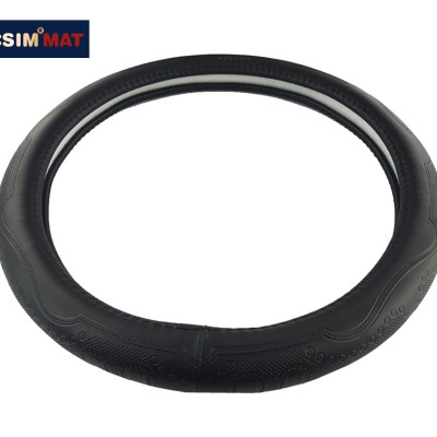 Bọc vô lăng cao cấp Macsim mã L611 chất liệu da thật - Khâu tay 100% size M màu đen