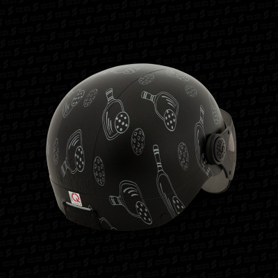 Mũ bảo hiểm có kính hoa văn NÓN SƠN chính hãng BKP-ĐN122