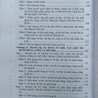 Luật Quản lý, sử dụng vũ khí, vật liệu nổ và công cụ hỗ trợ, các văn bản quy định chi tiết, hướng dẫn thi hành