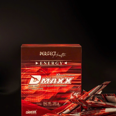 DMAXX thức uống bổ sung vitamin năng lượng không đường DAMODE 13 gói dùng thử màu đỏ