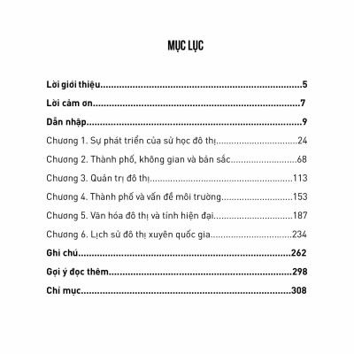 Sách Lịch sử đô thị hiện đại