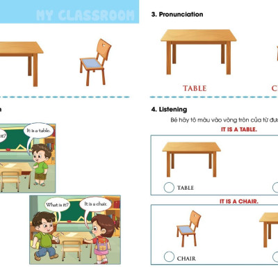 I Can My classroom - sách học tiếng Anh cho trẻ mầm non