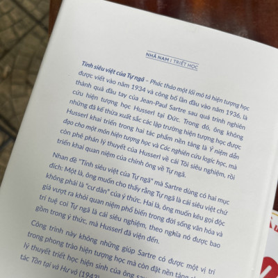 TÍNH SIÊU VIỆT CỦA TỰ NGÃ - Phác Thảo Một Mô Tả Hiện Tượng Học – Jean - Paul Sartre – Nhã Nam – NXB Thế Giới