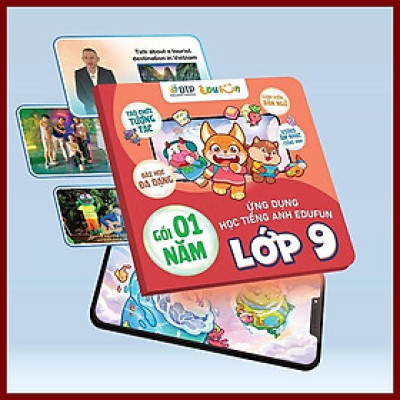 Gói Edufun Premium Level 9 (Thẻ Học Tiếng Anh EDUFUN + Tặng Kèm Sách Học Sinh, Sách Bài Tập, 2 Cuốn Truyện)