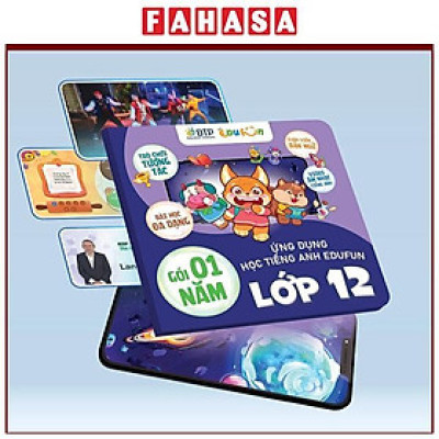 Gói Edufun Premium Level 12 (Thẻ Học Tiếng Anh EDUFUN + Tặng Kèm Sách Học Sinh, Sách Bài Tập, 2 Cuốn Truyện)