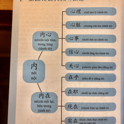 Sách-Combo 2 sách Sổ tay từ vựng HSK1-2-3-4 và TOCFL band A + Học từ vựng tiếng trung bằng sơ đồ tư duy+ DVD tài liệu