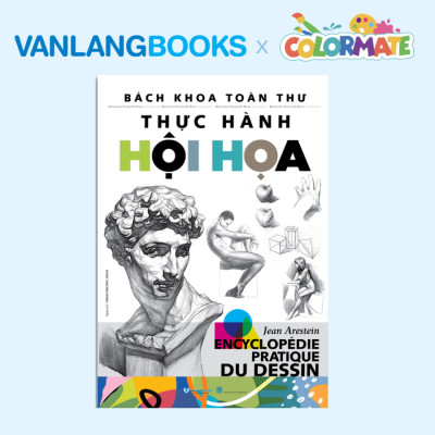 Sách Bách Khoa Toàn Thư - Thực Hành Hội Họa + Hộp 12 Màu Vẽ Acrylic 20ml - Vanlangbooks x Colormate