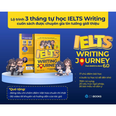 Sách - IELTS Writing Journey - From Basics To Band 6.0 - Zenbooks