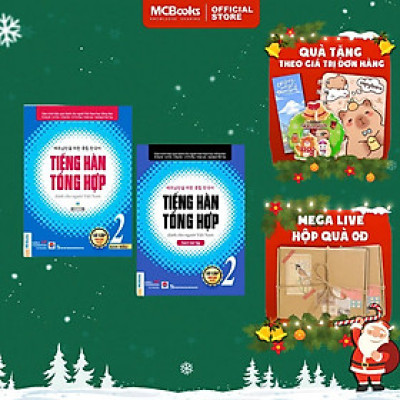 Sách - Tiếng Hàn Tổng Hợp - Sơ Cấp 2 - Sách Bài Học + Bài Tập - Bản Màu - MCBooks