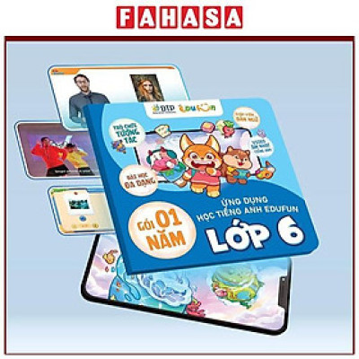 Gói Edufun Premium Level 6 (Thẻ Học Tiếng Anh EDUFUN + Tặng Kèm Sách Học Sinh, Sách Bài Tập, 2 Cuốn Truyện)
