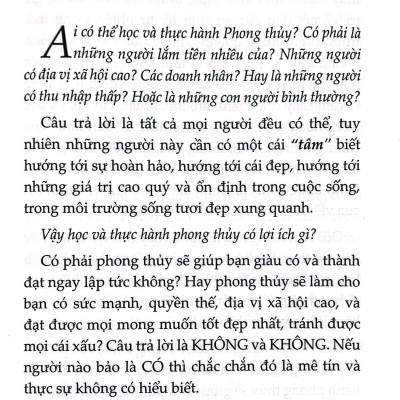 Phong Thủy Thực Hành Ứng Dụng Trong Đời Sống, Kinh Doanh, Văn Phòng, Nhà Ở (Tái Bản 2023)