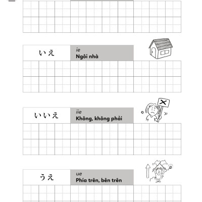 Tập Viết Tiếng Nhật Bảng Chữ Cái Hiragana