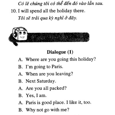 10 Phút Mỗi Ngày Để Học Tốt Tiến Anh - Kỳ Nghỉ & Du Lịch (Kèm CD) - Vanlangbooks