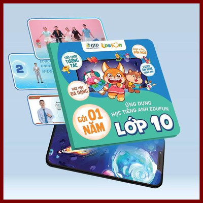 Gói Edufun Premium Level 10 (Thẻ Học Tiếng Anh EDUFUN + Tặng Kèm Sách Học Sinh, Sách Bài Tập, 2 Cuốn Truyện)