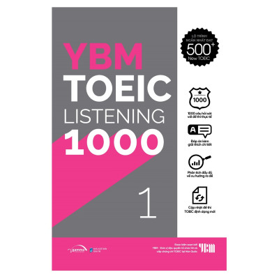 Trạm Đọc Official |  Combo YBM TOEIC Listening 1000 2 Vol (Trọn Bộ 2 Cuốn) 