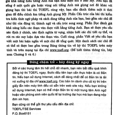 Học Và Thi Tốt TOEFL Trong 6 Bước