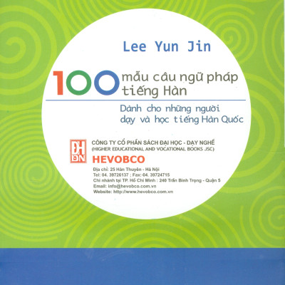 100 Mẫu Câu Ngữ Pháp Tiếng Hàn (Dành cho những người dạy và học tiếng Hàn Quốc)