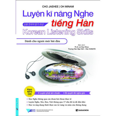 Combo Luyện Kĩ Năng Nghe Tiếng Hàn ( Dành Cho Người Mới Bắt Đầu +  Dành Cho Trình Độ Trung Cấp) + CD - Bản Quyền