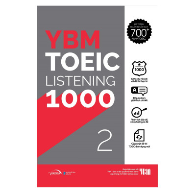 Trạm Đọc Official |  Combo YBM TOEIC Listening 1000 2 Vol (Trọn Bộ 2 Cuốn) 