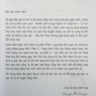 Tự Học Tiếng Anh Cấp Tốc Cho Người Mới Bắt Đầu (Phương pháp học Tiếng Anh Trực Tiếp)