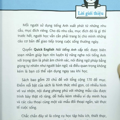 Quick English - Nói Tiếng Anh Cấp Tốc (CD) (Tái Bản 2018)