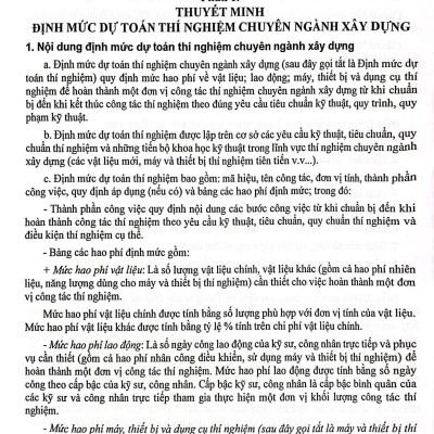 Sách - Định Mức Dự Toán Công Trình (Sửa Đổi, Bổ Sung) - Tập 3 - Sửa Chữa, Bảo Dưỡng, Thí Nghiệm, Sử Dụng Vật Liệu, Định Mức Chi Phí Quản Lý Dự Án