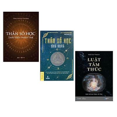 Combo 3Q: Thần Số Học: Thấu Hiểu Nhân Tâm + Thần Số Học Ứng Dụng + Luật Tâm Thức