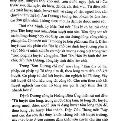 Quyết Địa Tinh Thư Điểm Huyệt Bộ - Tổng Hợp Tinh Hoa Địa Lý Phong Thủy Trân Tàng Bí Ẩn (Tập 1) - Võ Văn Ba (Tuệ Minh)