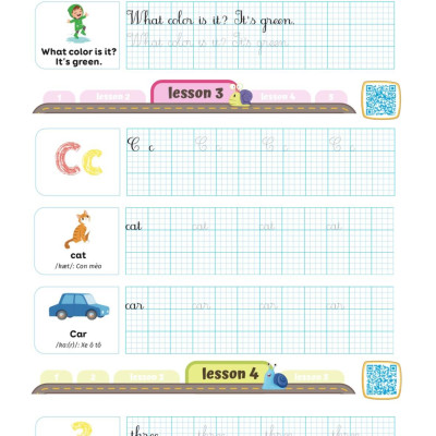 Luyện Viết Chữ Đẹp Từ Vựng Tiếng Anh Family And Friends - National Edition 1