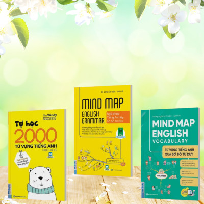 Sách - Combo Mindmap English và Tự Học 2000 Từ Vựng Tiếng Anh